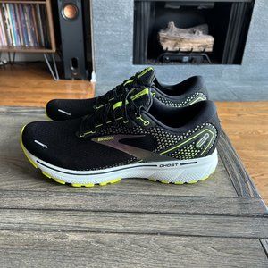 Brooks Ghost 14 - Running Shoe - Black/Yellow - Men's Size 14